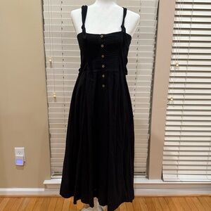Free People Black Midi Dress